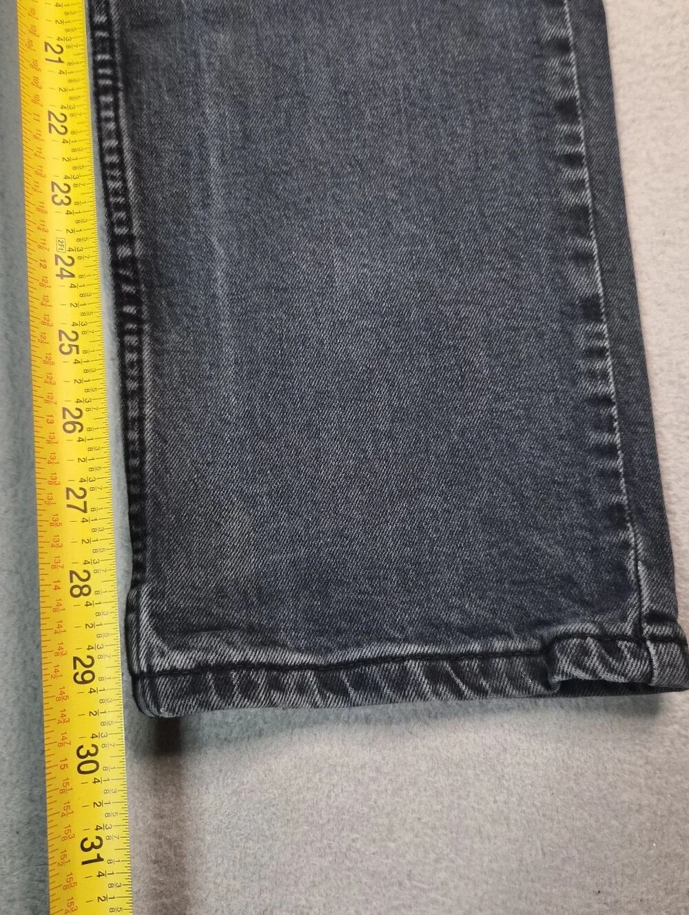 Levi's 511 dark grey denim straight leg jeans mens Size 36x30
